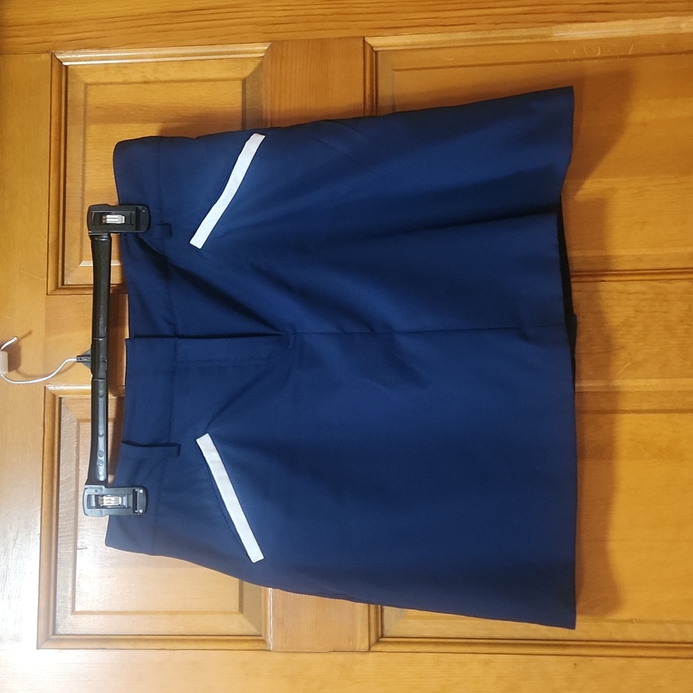 Classic Navy Women's Golf Skort with White Trim